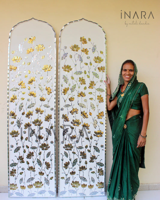 Lotus Bloom Temple Backdrop (Goa Home)