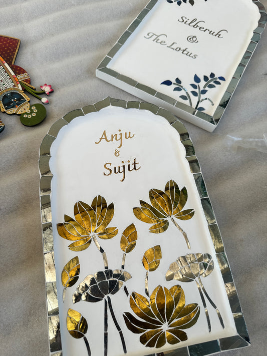 Lotus Leaf Nameplate - Small