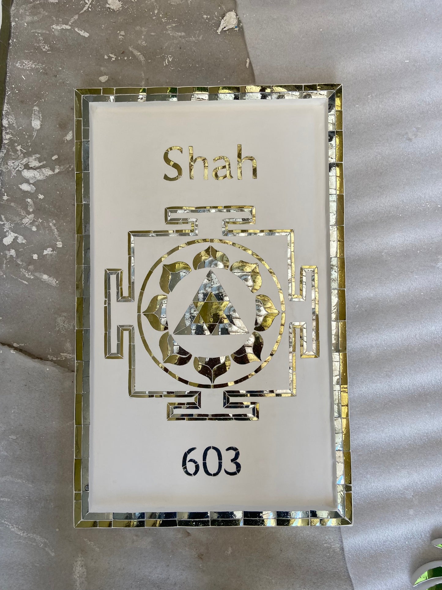 Ganesh Yantra Nameplate - Large