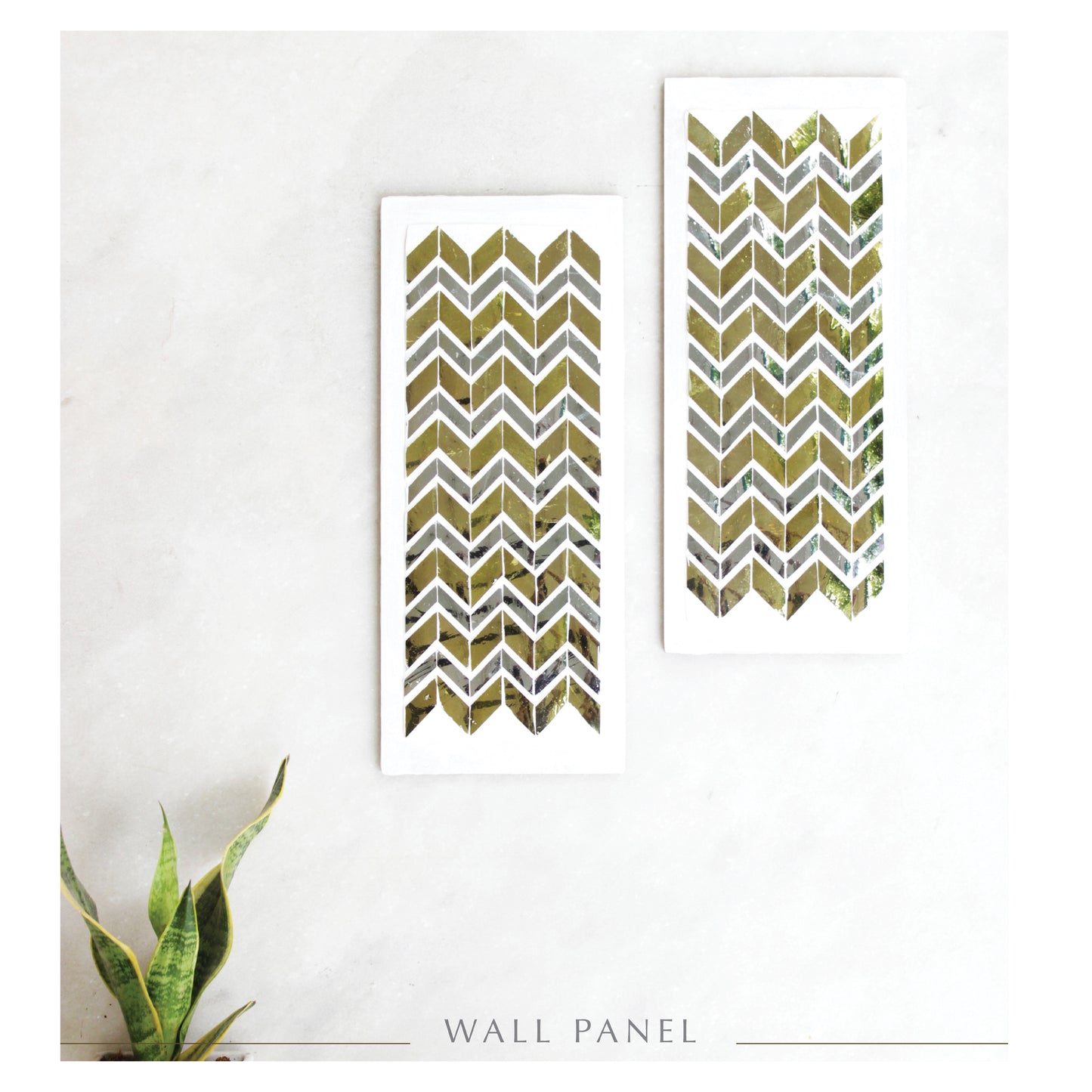 Chevron Framed Panels (Set of 2)
