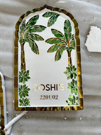 Banana Leaf Nameplate - Medium