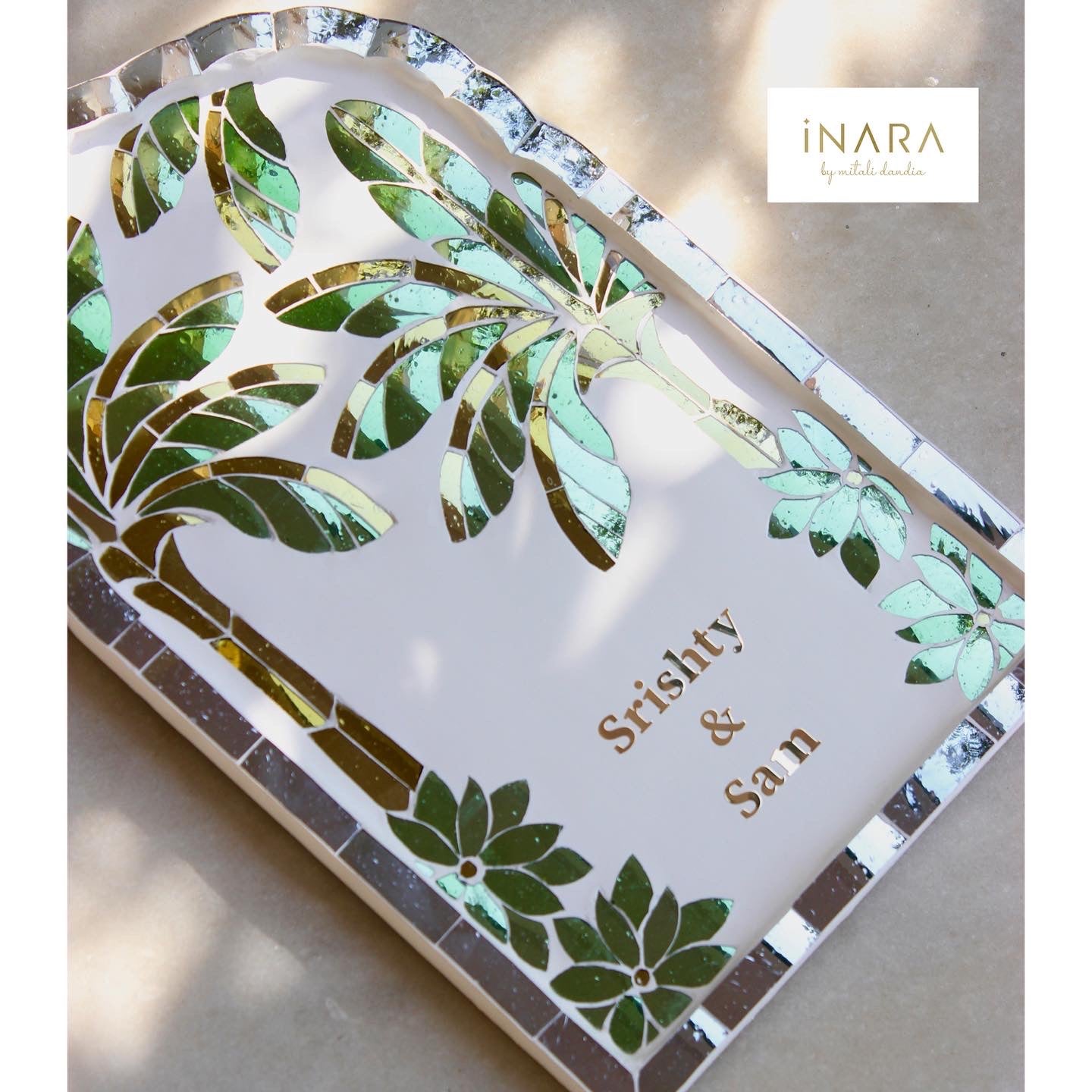 Banana Leaf Nameplate - Small