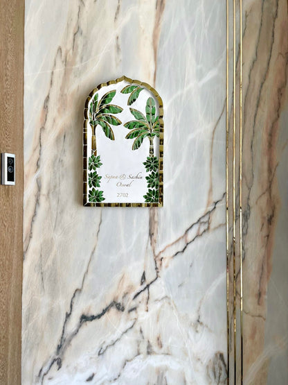 Banana Leaf Nameplate - Large