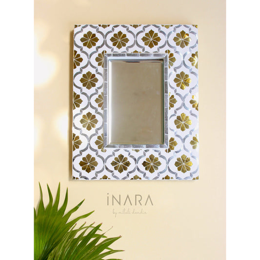 Floral Jali Thikri Wall Mirror