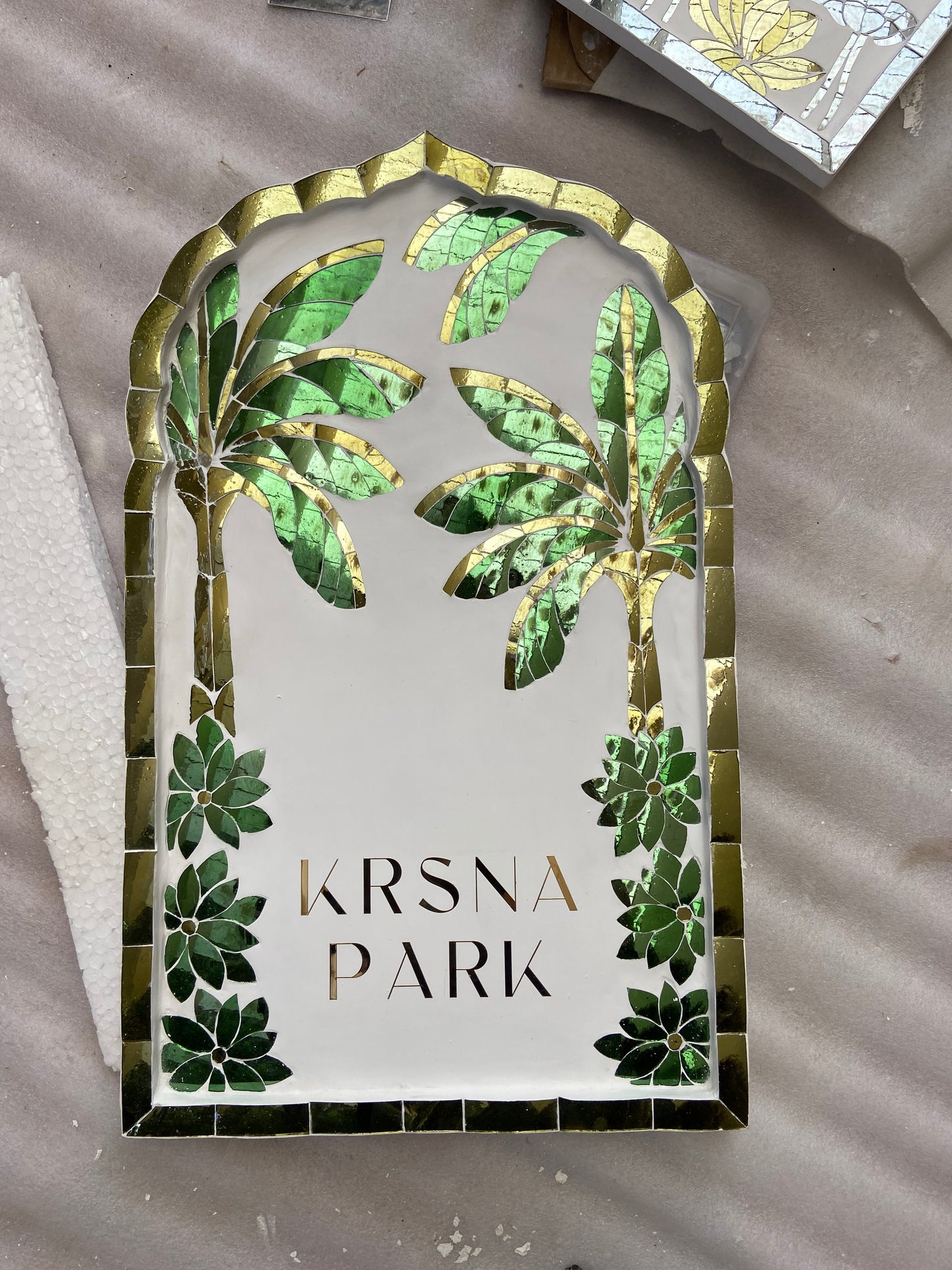 Banana Leaf Nameplate - Large