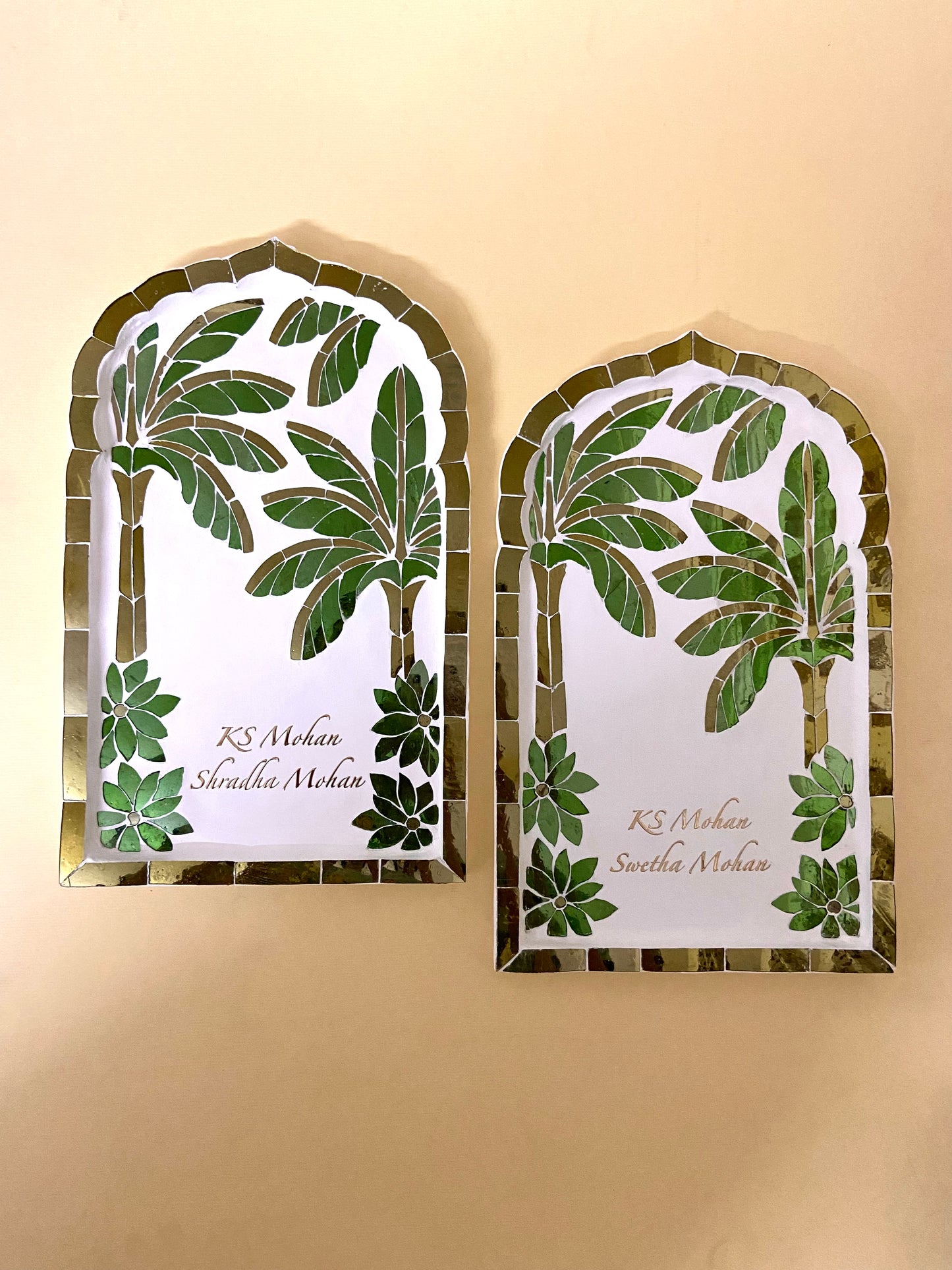 Banana Leaf Nameplate - Small