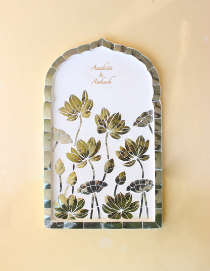 Lotus Leaf Nameplate - Medium