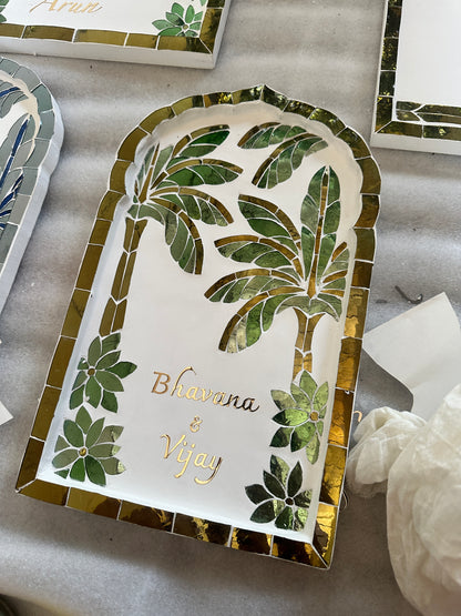 Banana Leaf Nameplate - Small