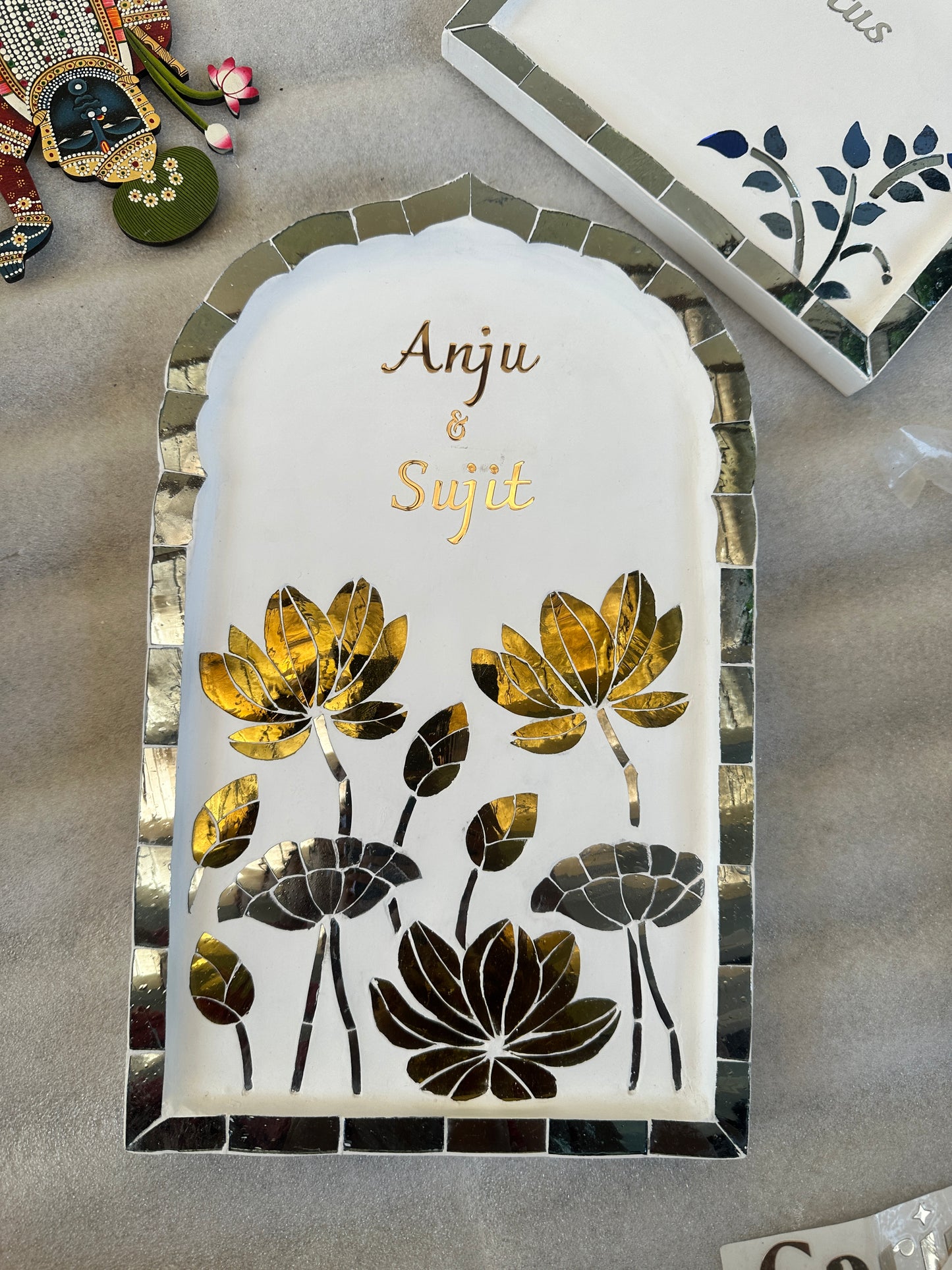 Lotus Leaf Nameplate - Small