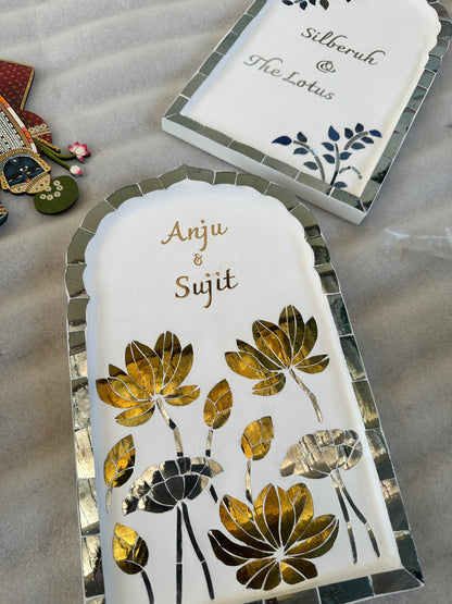 Lotus Leaf Nameplate - Small