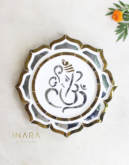 Ganesha with Lotus Thikri Frame