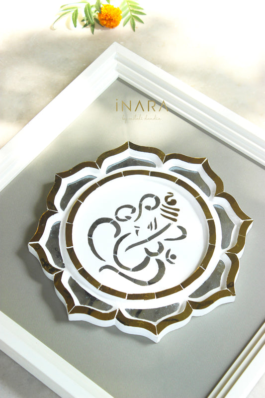 Ganesha with Lotus Thikri Frame