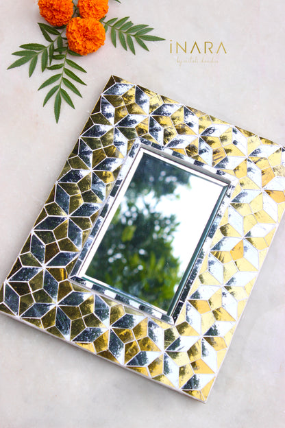 Geometric Jali Thikri Wall Mirror