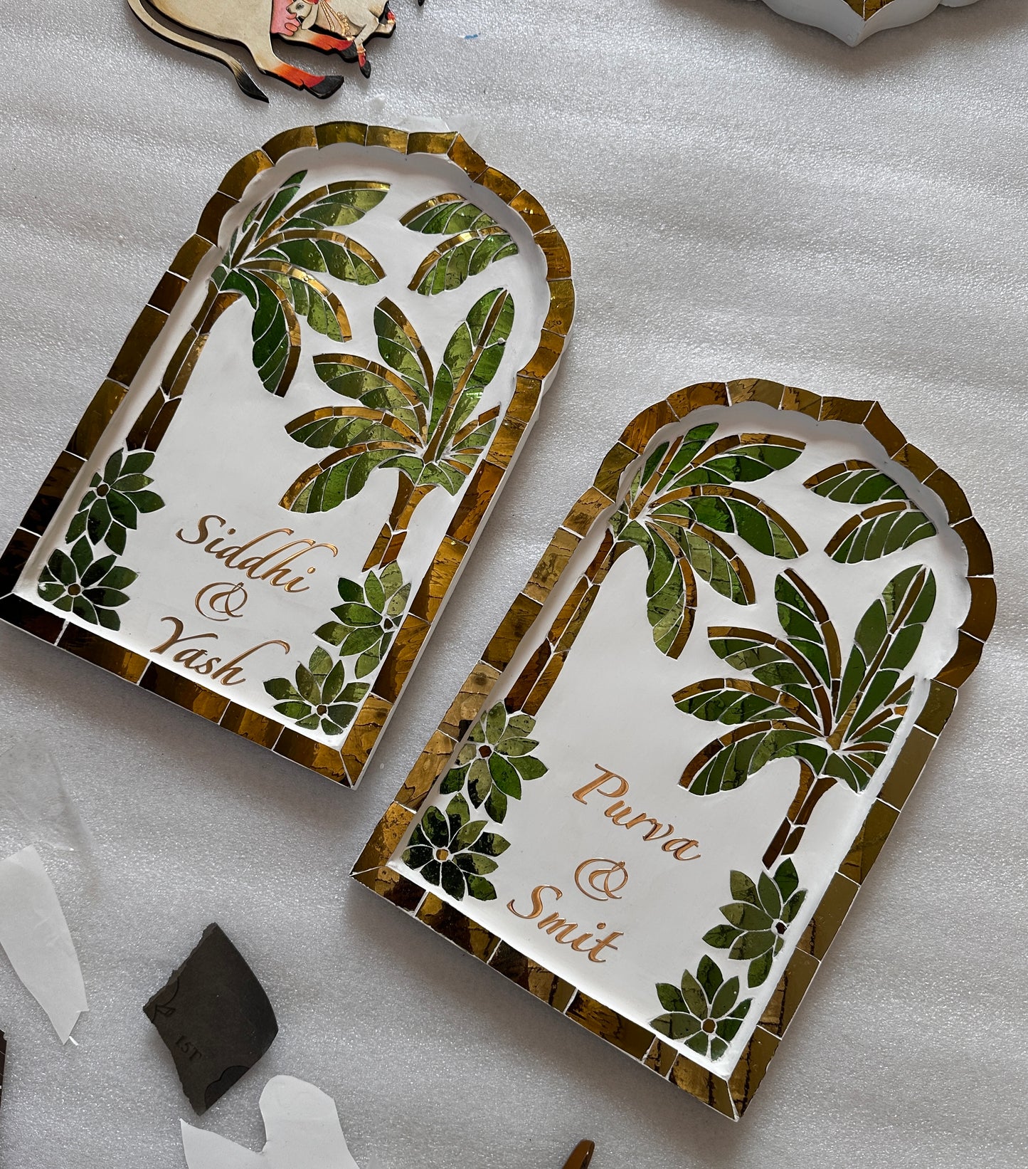 Banana Leaf Nameplate - Small