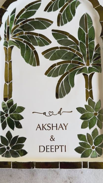 Banana Leaf Nameplate - Small